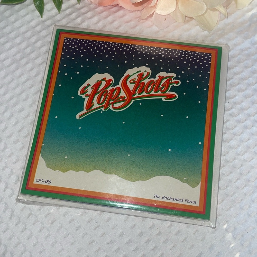 Vintage pop shots greeting cards "The Enchanted Forest" 3D Merry Christmas Card